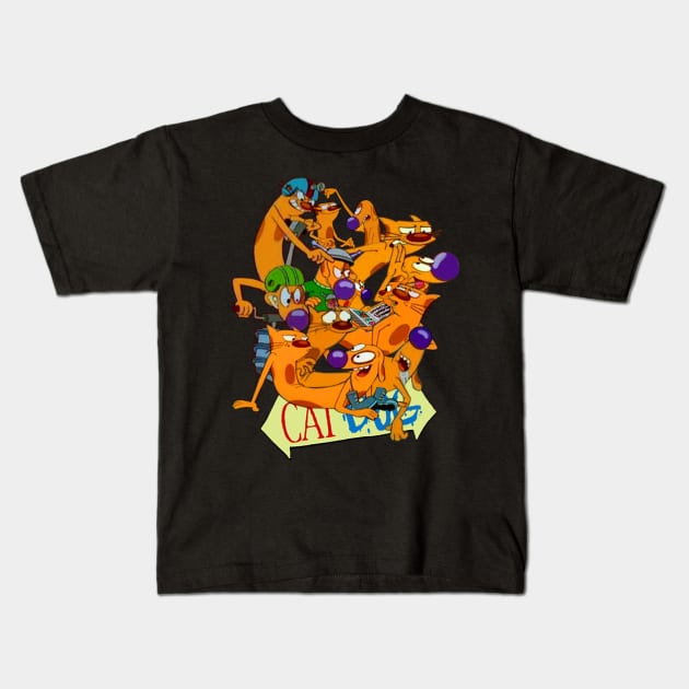 catdog Kids T-Shirt by thebeatgoStupid